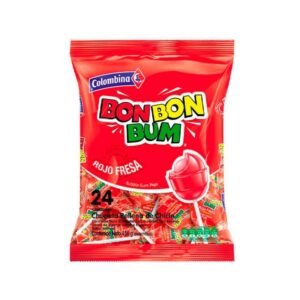 Bon Bon Bum Rojo Fresa 24uds